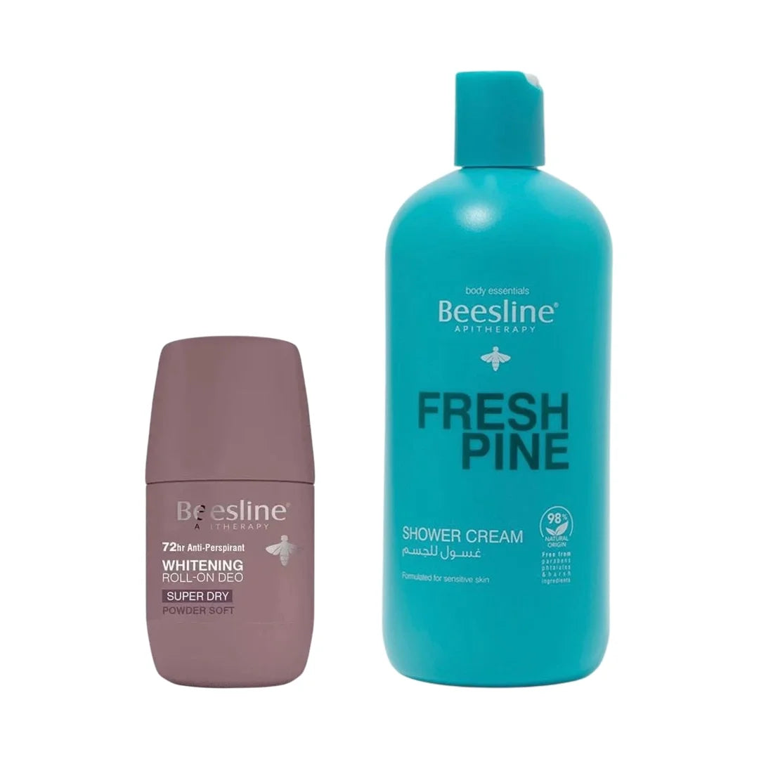 Beesline shower cream + roll on powder soft
