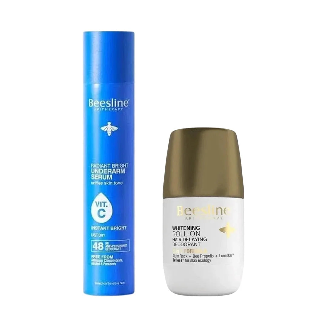 beesline under arm serum instant bright & roll on hair delaying