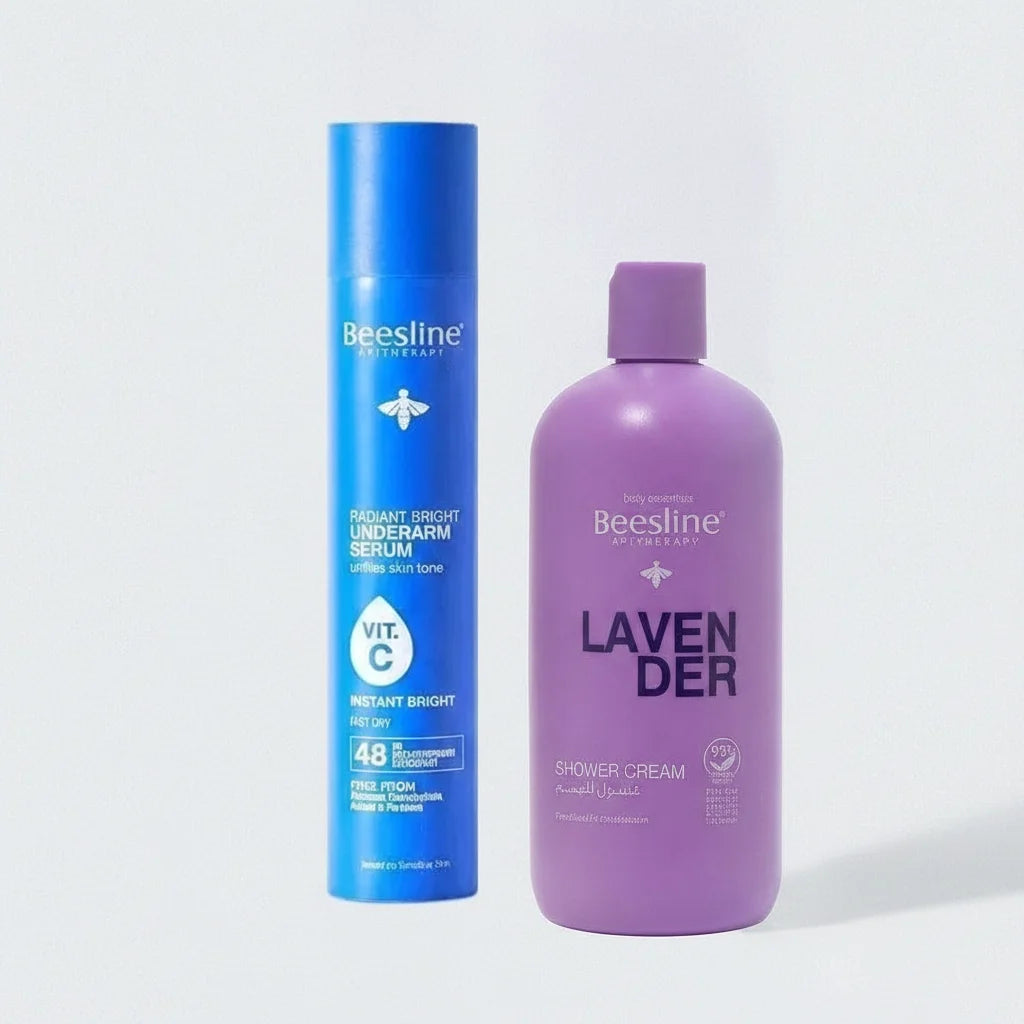Beesline under arm serum instant bright & lavender shower cream