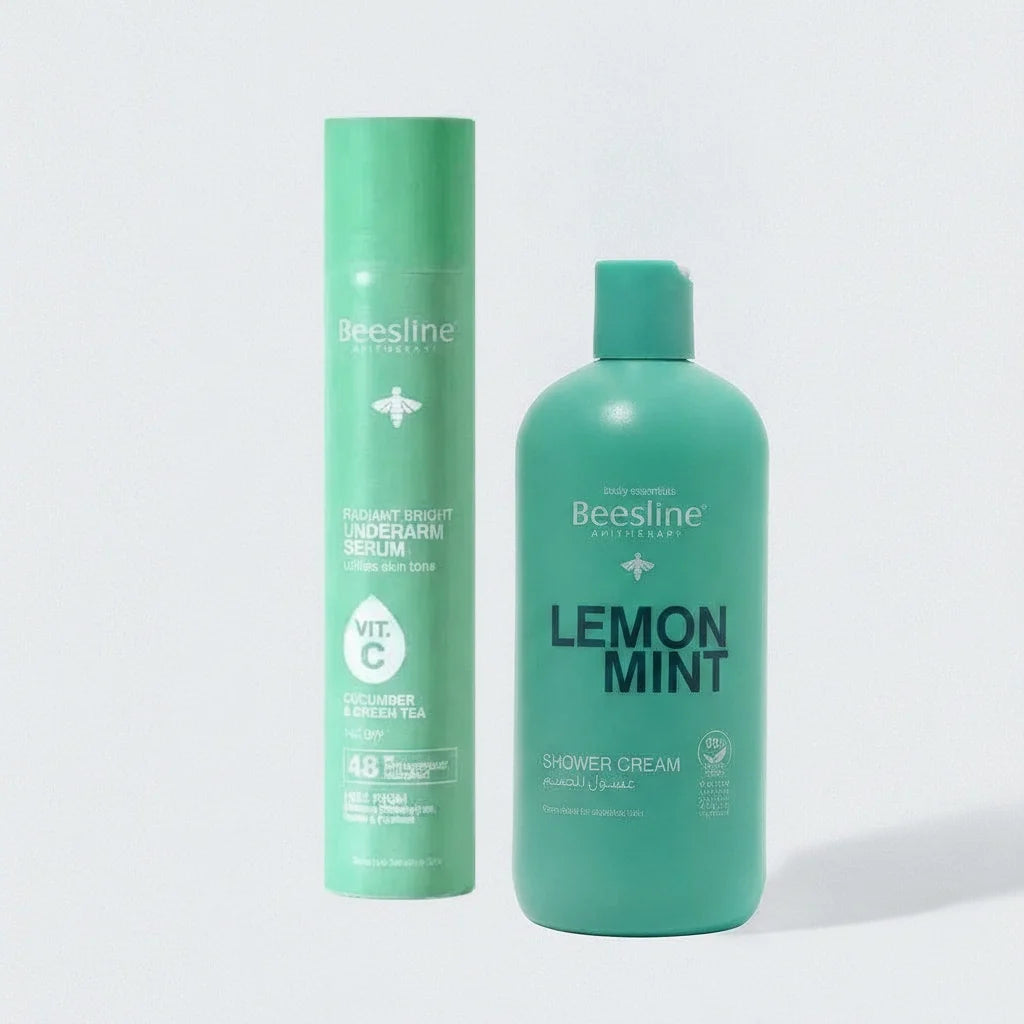 Beesline under arm serum cucumber & lemon mint shower