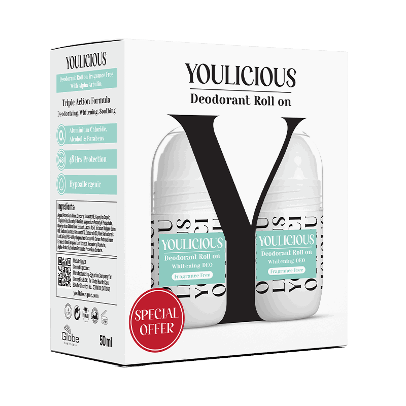 Youlicious Deodorant Roll - on promo ( fragrance free 2 pcs) - Cosmoshop