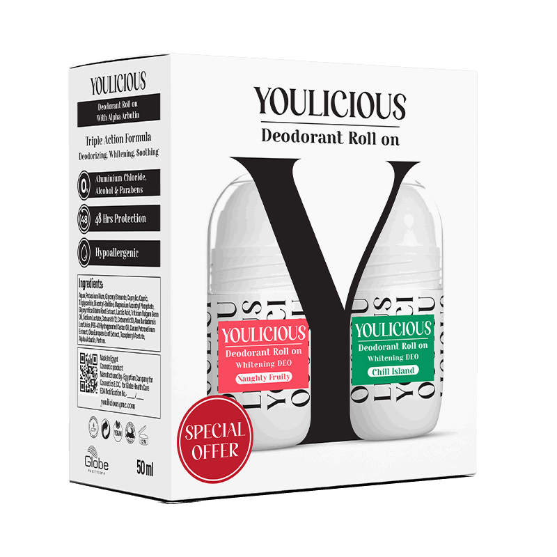 Youlicious Deodorant Roll - on promo (naughty fruity+chill island) - Cosmoshop