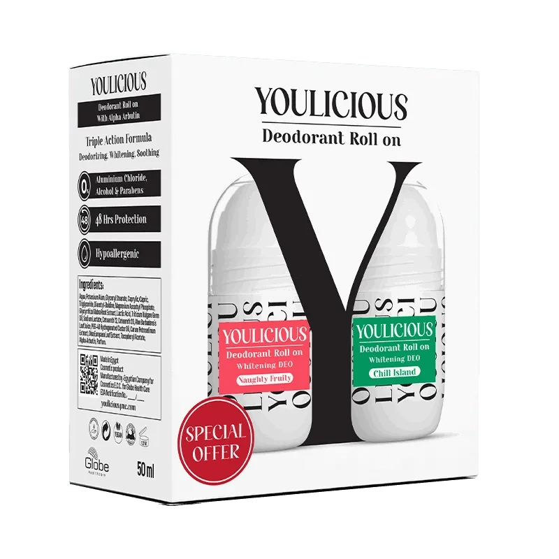 Youlicious Deodorant Roll-on promo (naughty fruity+chill island) - Cosmoshop